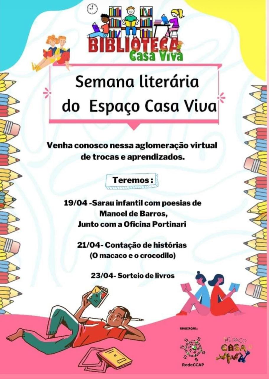 Semana Literária Espaço Casa Viva/RedeCCAP